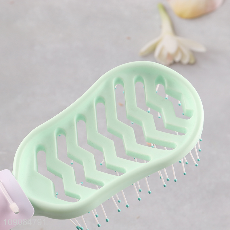 Top products hollow anti-static wide teeth hair comb hair brush