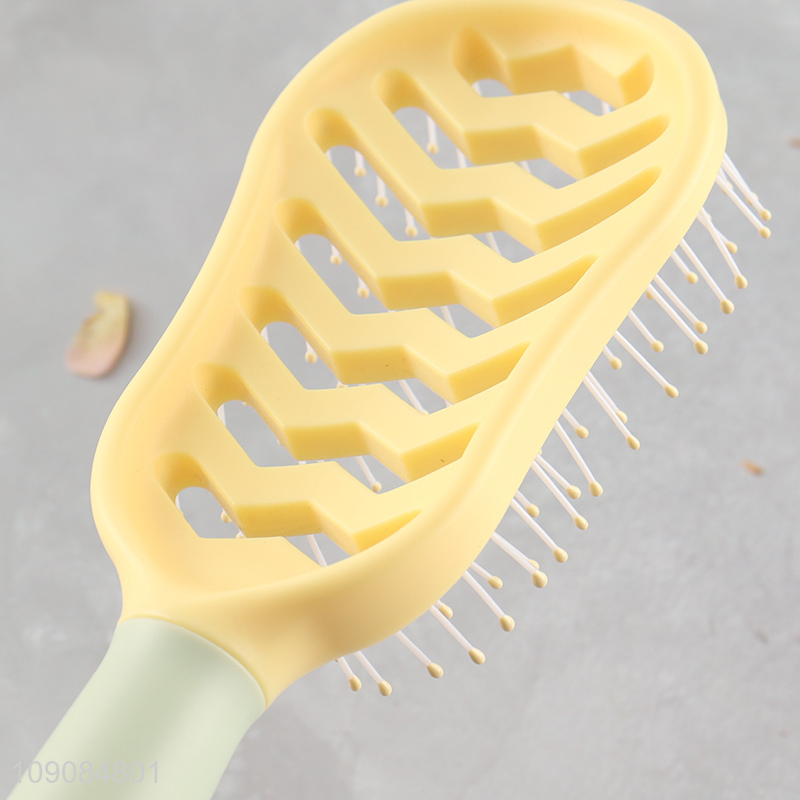 High quality anti-static hollow hair comb hair brush for girls