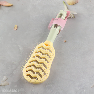 High quality anti-static hollow hair comb hair brush for girls