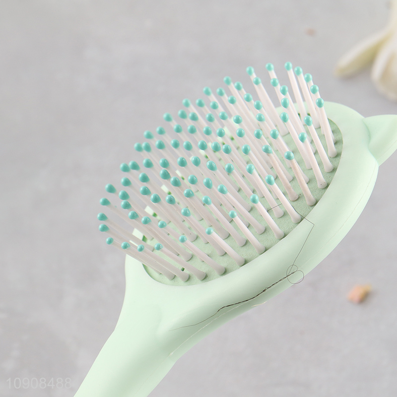 Yiwu market portable 2in1 hair comb hair brush with makeup mirror