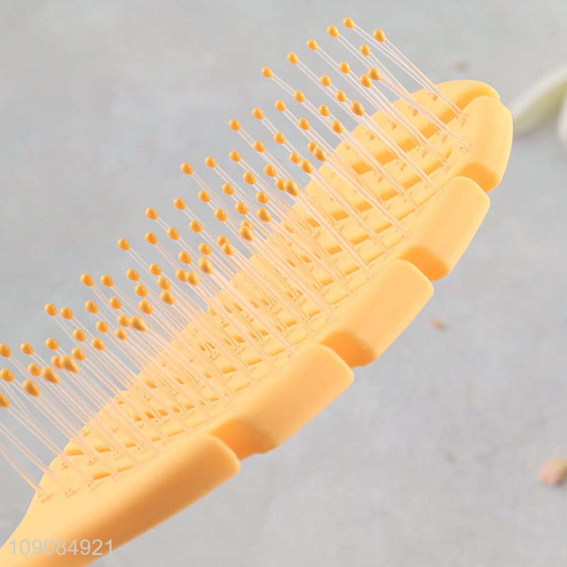 Factory price wide teeth hollow anti-static hair comb hair brush
