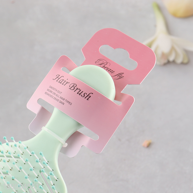 Low price wide teeth anti-static hair comb hair brush for women