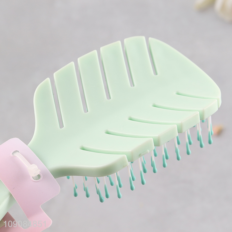 Low price wide teeth anti-static hair comb hair brush for women