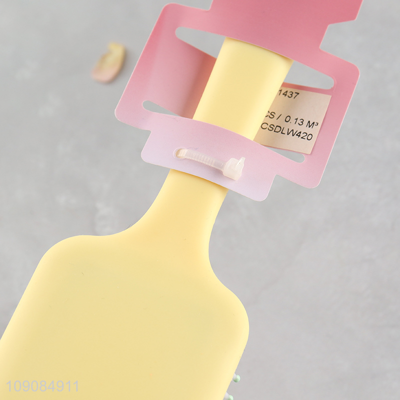 Top selling rectangle wide teeth massage hair comb hair brush