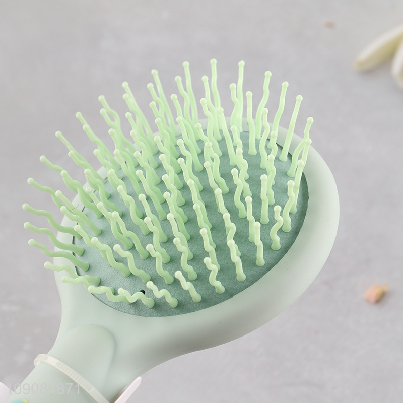 China supplier double-sided round hair comb hair brush with mirror