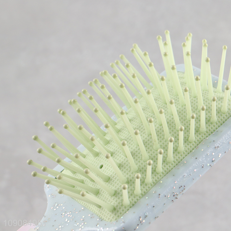 China wholesale rectangle anti-static massage hair comb hair brush