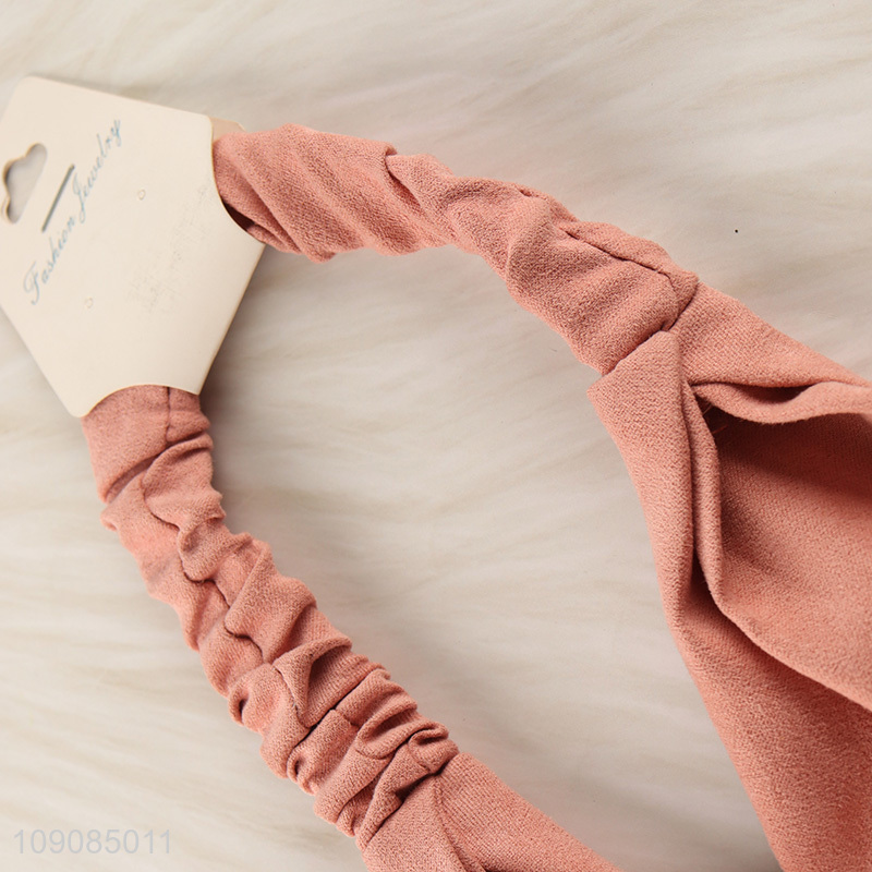 New arrival multicolor polyester breathable fashionable women headband hair decoration