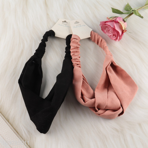 New arrival multicolor polyester breathable fashionable women headband hair decoration
