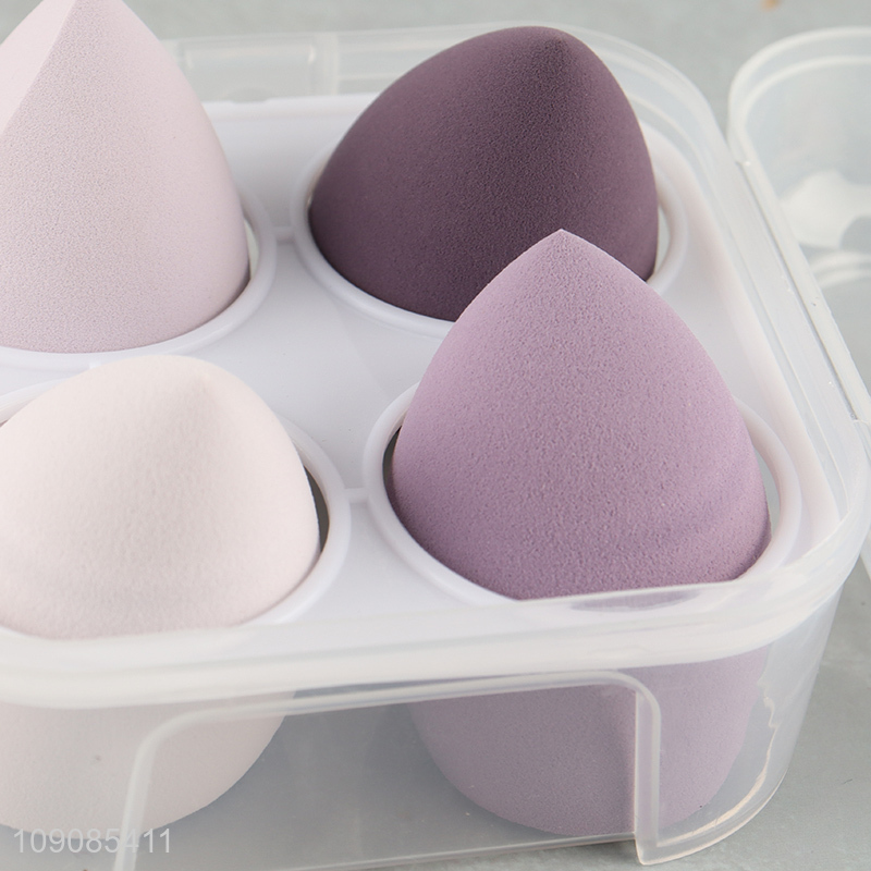China products 4pcs washable makeup puff cosmetic puff set for sale