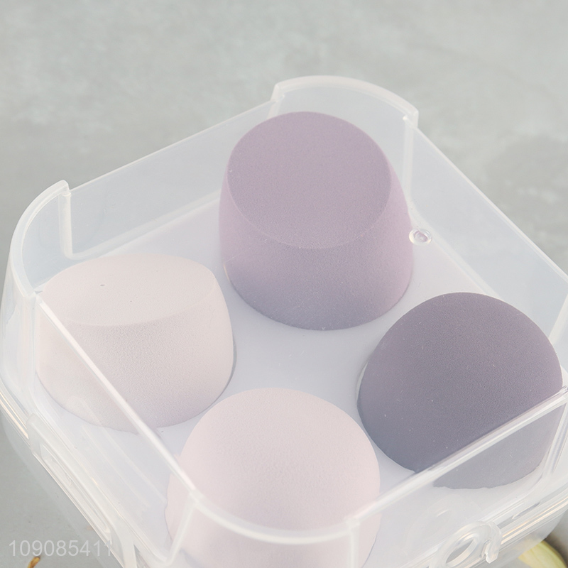 China products 4pcs washable makeup puff cosmetic puff set for sale