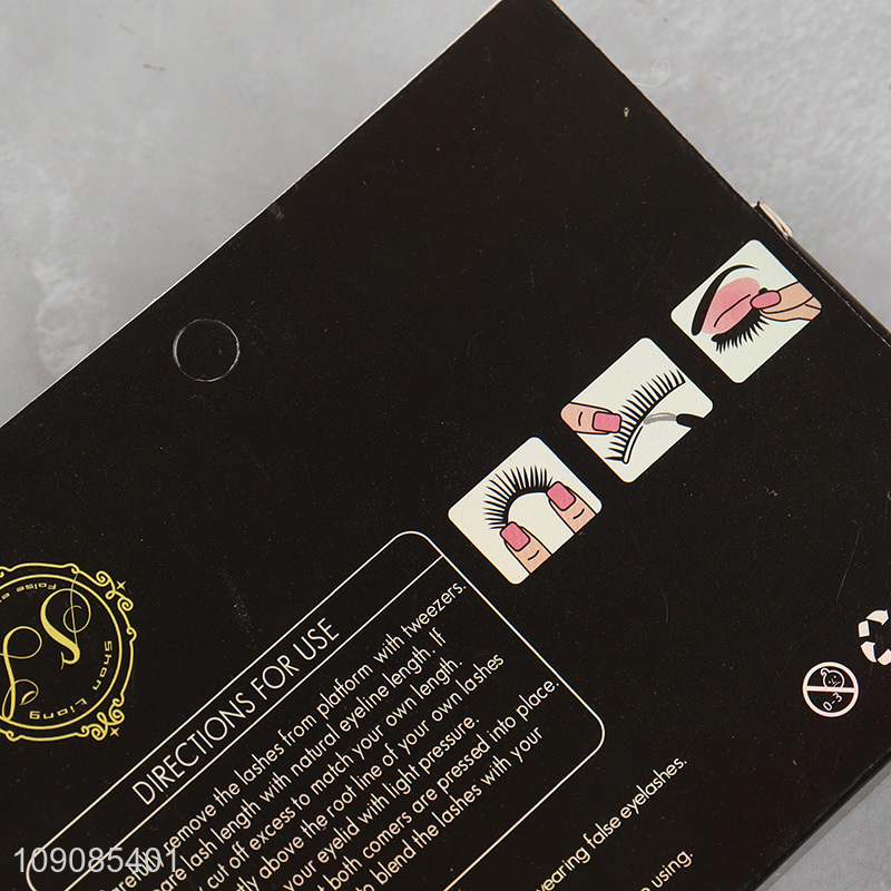 Yiwu market professional natural soft 3d false eyelash for sale