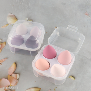 China products 4pcs washable makeup puff cosmetic puff set for sale