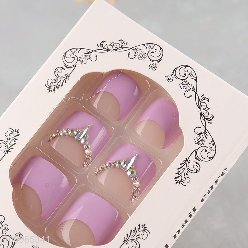 Hot selling natural fake nail press-on nail for nail decoration