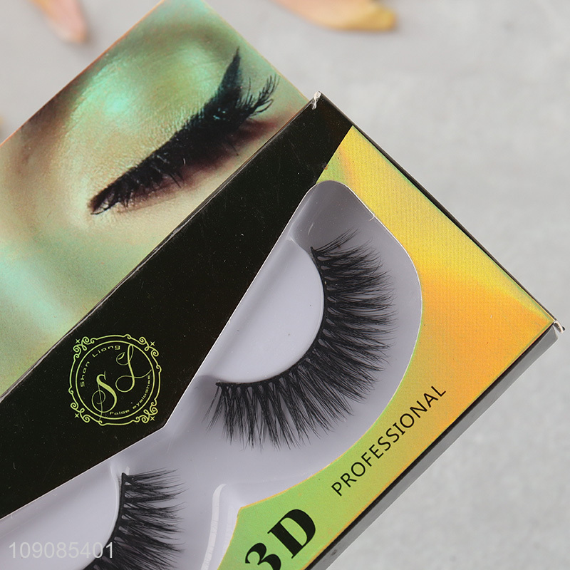 Yiwu market professional natural soft 3d false eyelash for sale