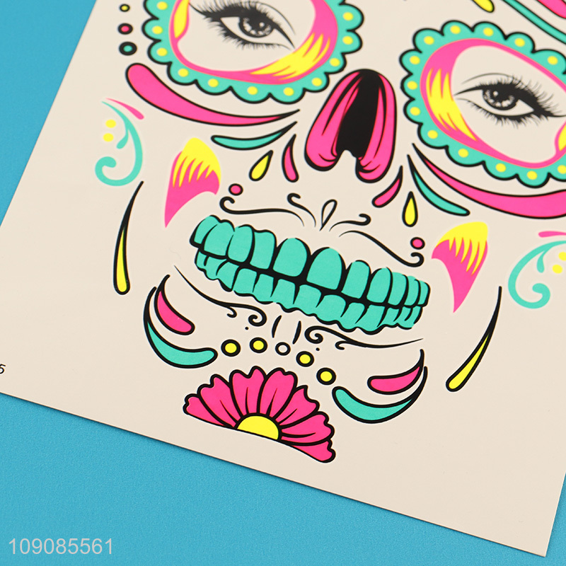 Factory supply face art tattoo sticker temporary tattoo for sale