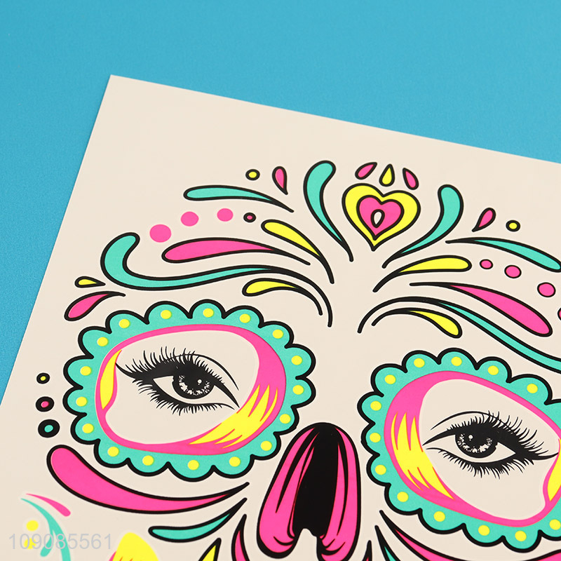 Factory supply face art tattoo sticker temporary tattoo for sale