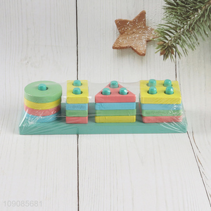 Wholesale Wooden Shape Sorting Toy Stacking Toy Educational Toy for Kids