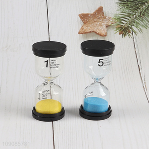 New Product Sand Timer Colorful Hourglass 1 5 Minutes Clock for Classroom