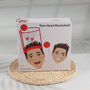 New Product Head Hoop Basketball Party Game Set with 2 Baskets and 20 Balls