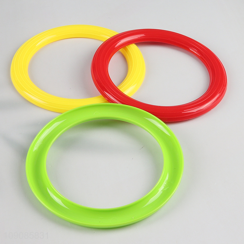 Wholesale Fun Outdoor Sports Game Set Rainbow Throwing Rings for Beach