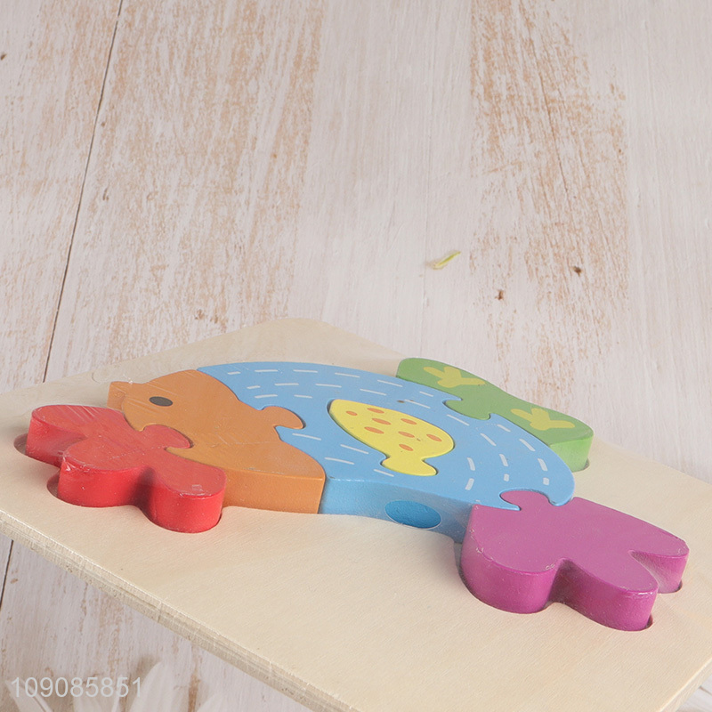 Good Quality Wooden Animal Puzzle Toy Montessori Educational Toys