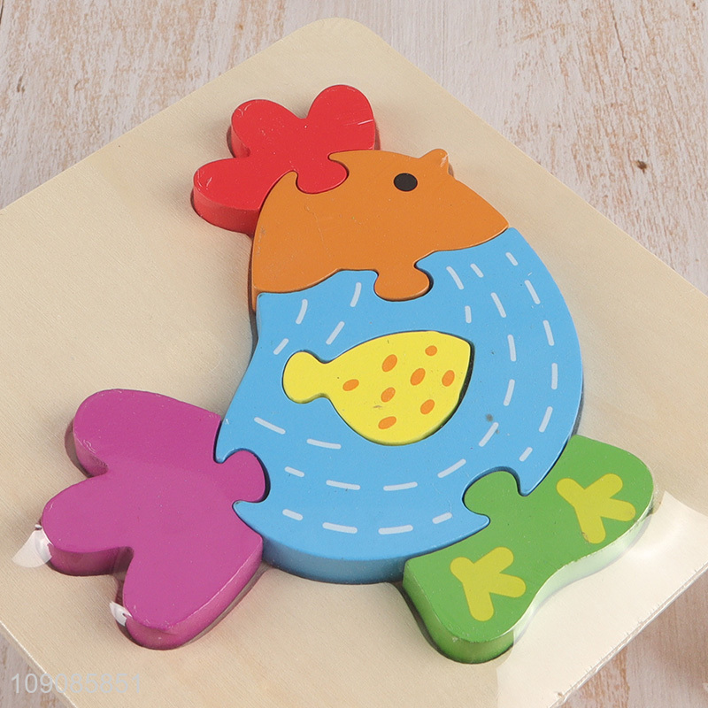 Good Quality Wooden Animal Puzzle Toy Montessori Educational Toys