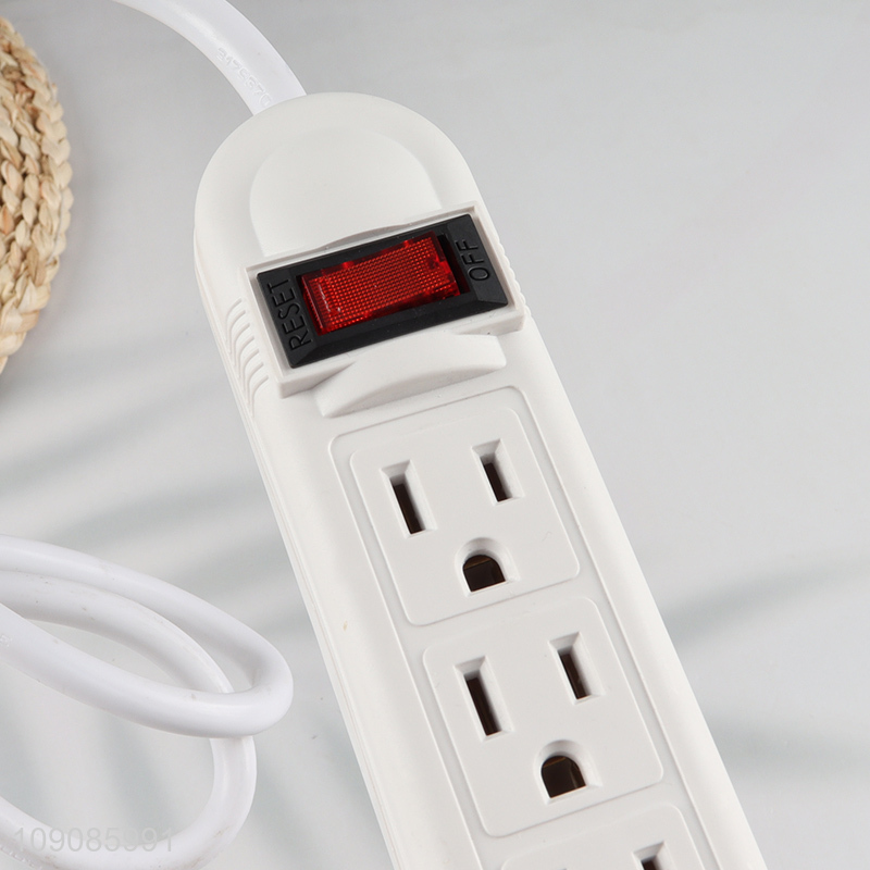 High Quality 3FT 110V USA Standard 6-Outlet Surge Protector Power Strip