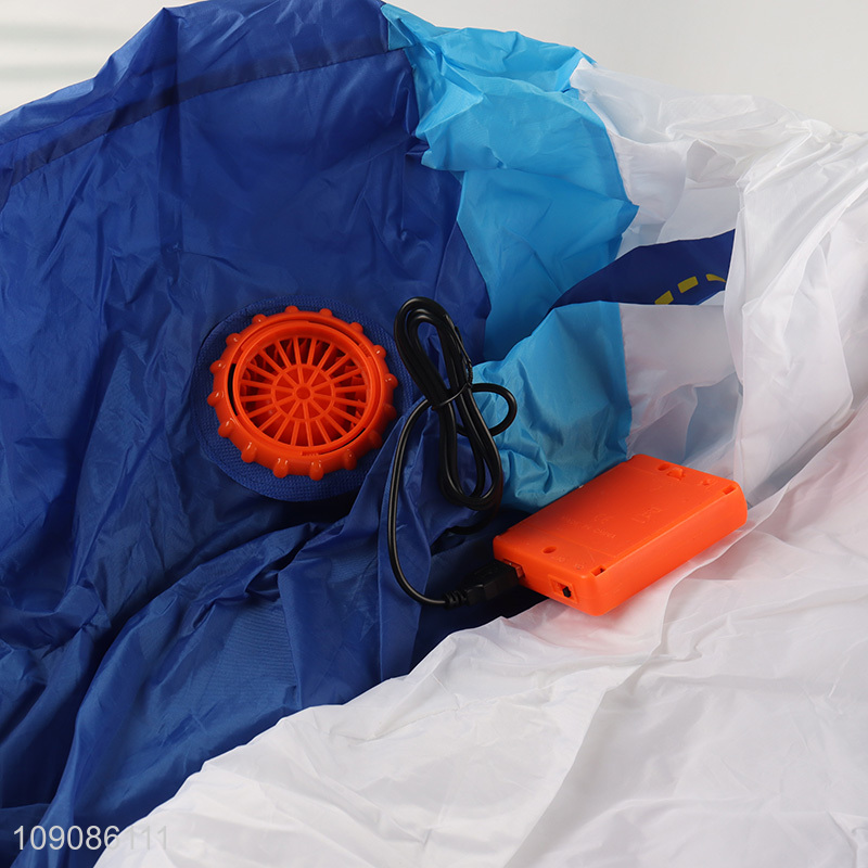 Factory price cartoon inflatable walking rabbit mascot costume