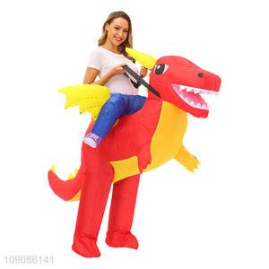 Hot products cartoon dinosaur adult inflation costume for Halloween
