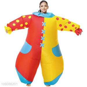 New arrival adult Halloween party inflatable clown costume for sale