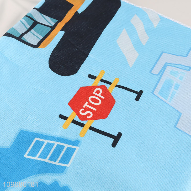 Best selling quick dry children polyester bath towel beach towel wholesale