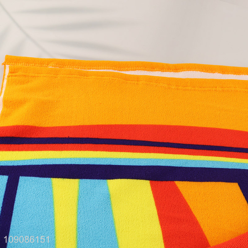 Good quality colourful quick dry polyester bath towel beach towel
