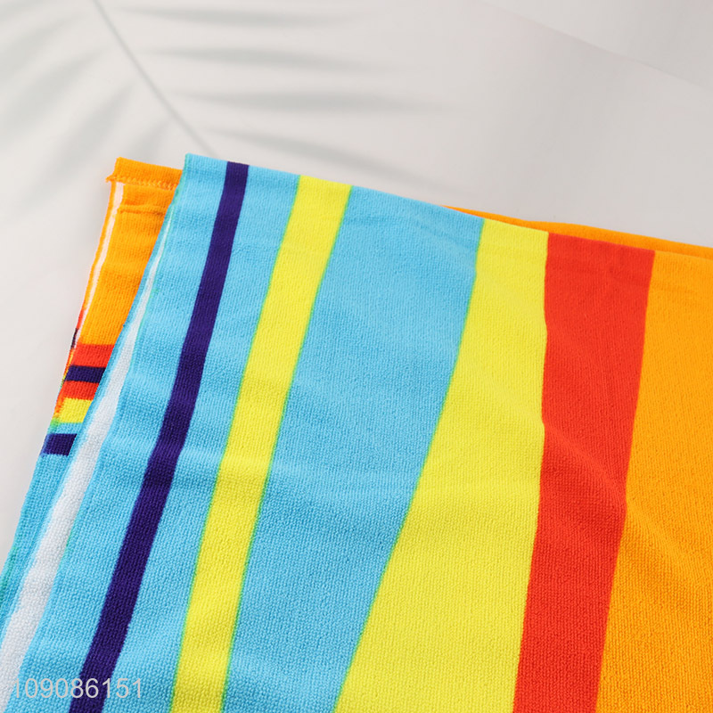 Good quality colourful quick dry polyester bath towel beach towel
