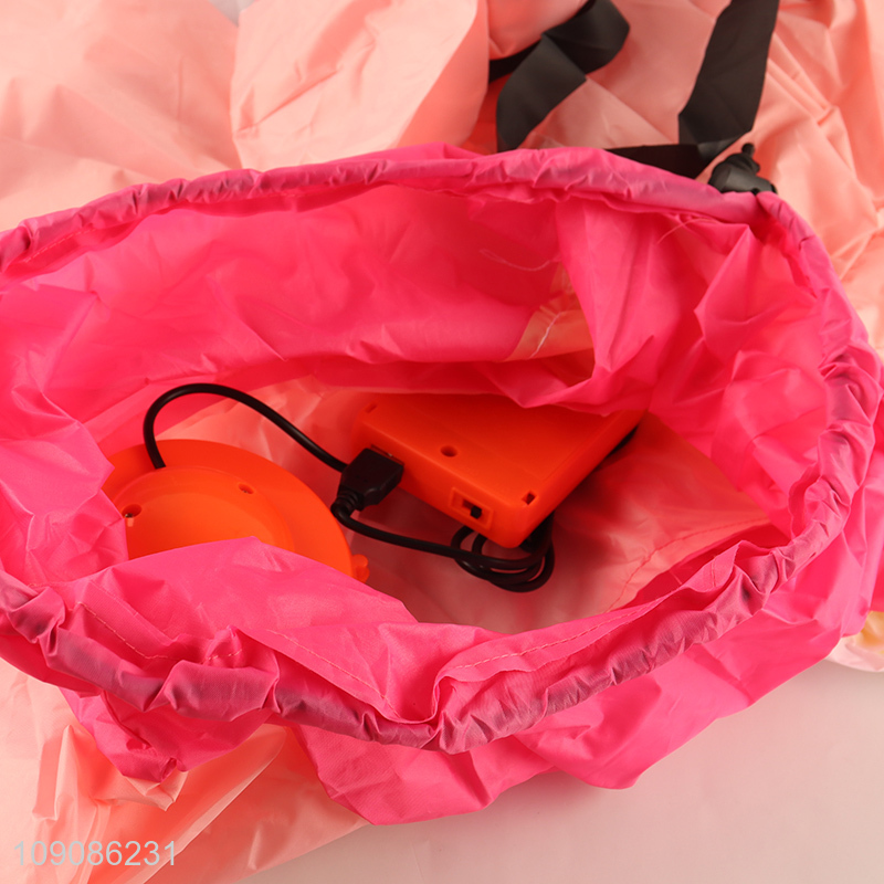 Most popular children cartoon inflatable walking rabbit mascot costume