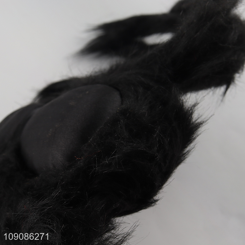 Hot selling natural Halloween decoration plush spider wholesale