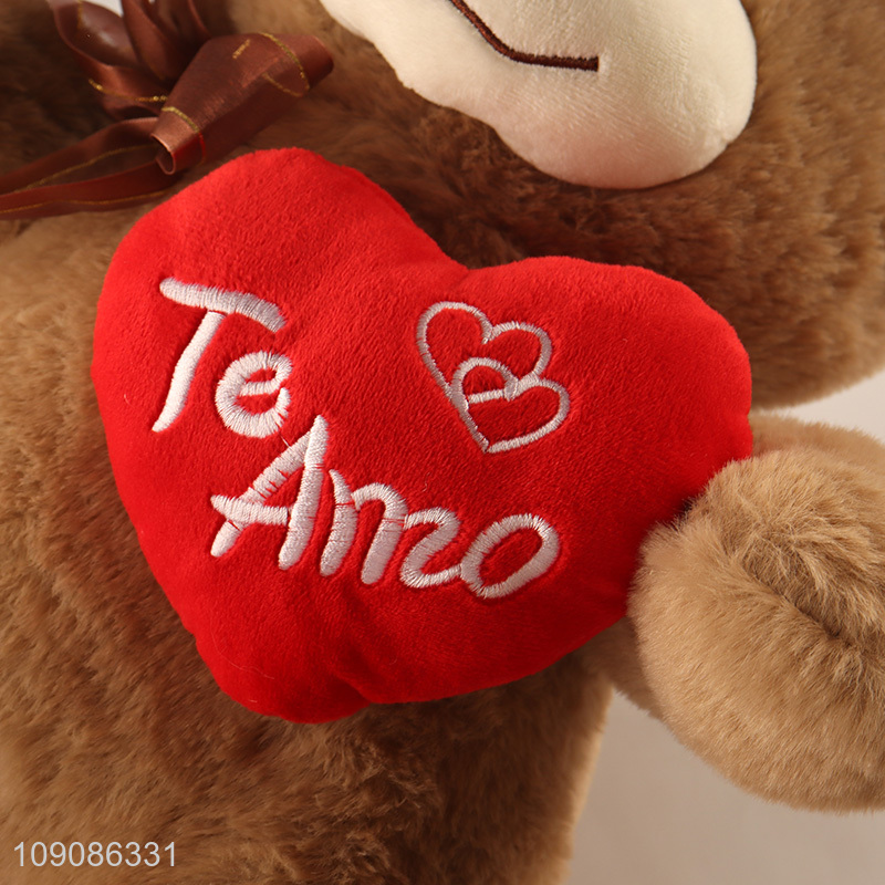 Good selling cartoon bear plush toys for Valentine's Day gift
