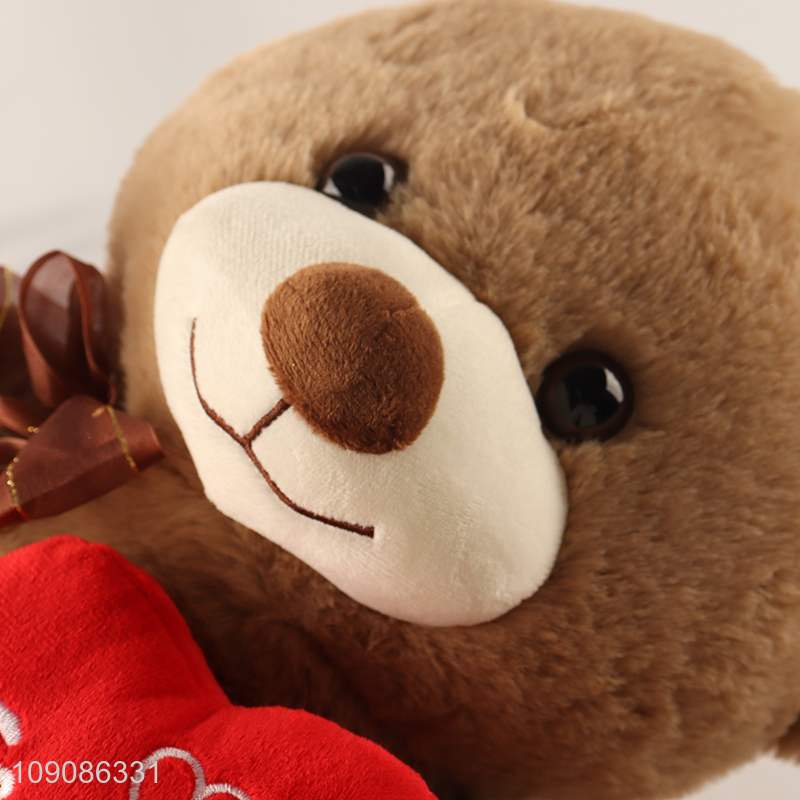 Good selling cartoon bear plush toys for Valentine's Day gift