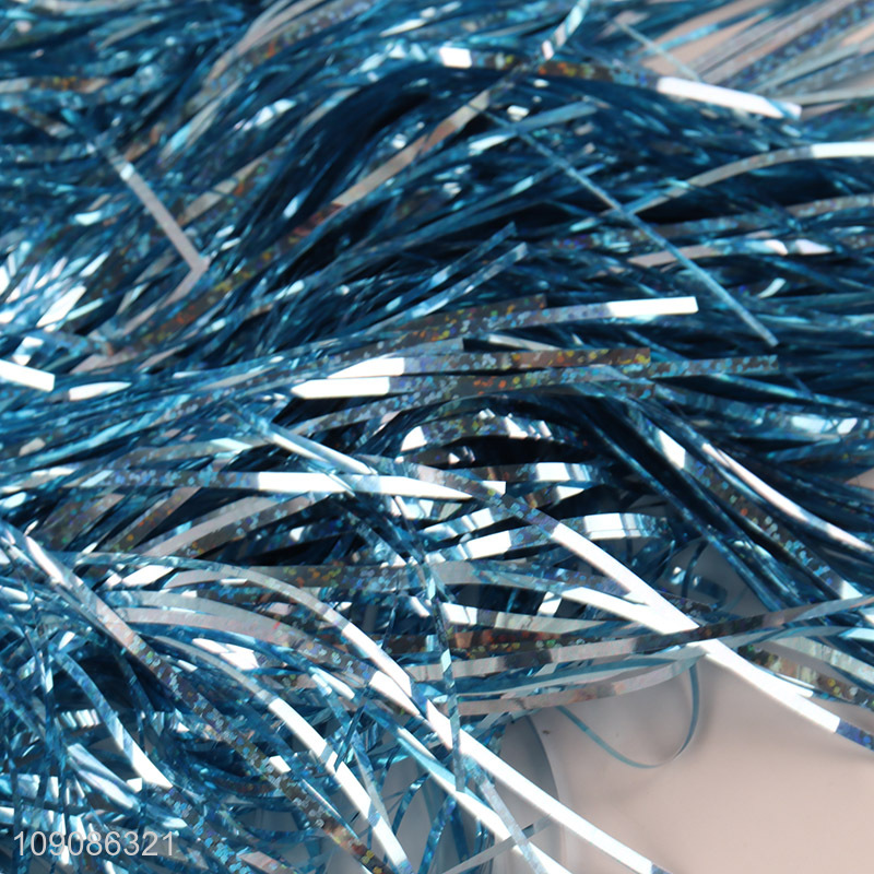 Hot items adult blue sequins tassel trim for stage costume