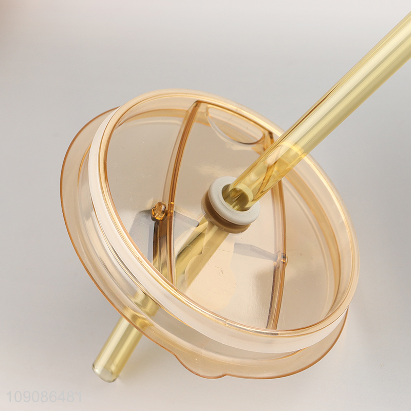 Best quality portable glass water cup drinking cup with straw