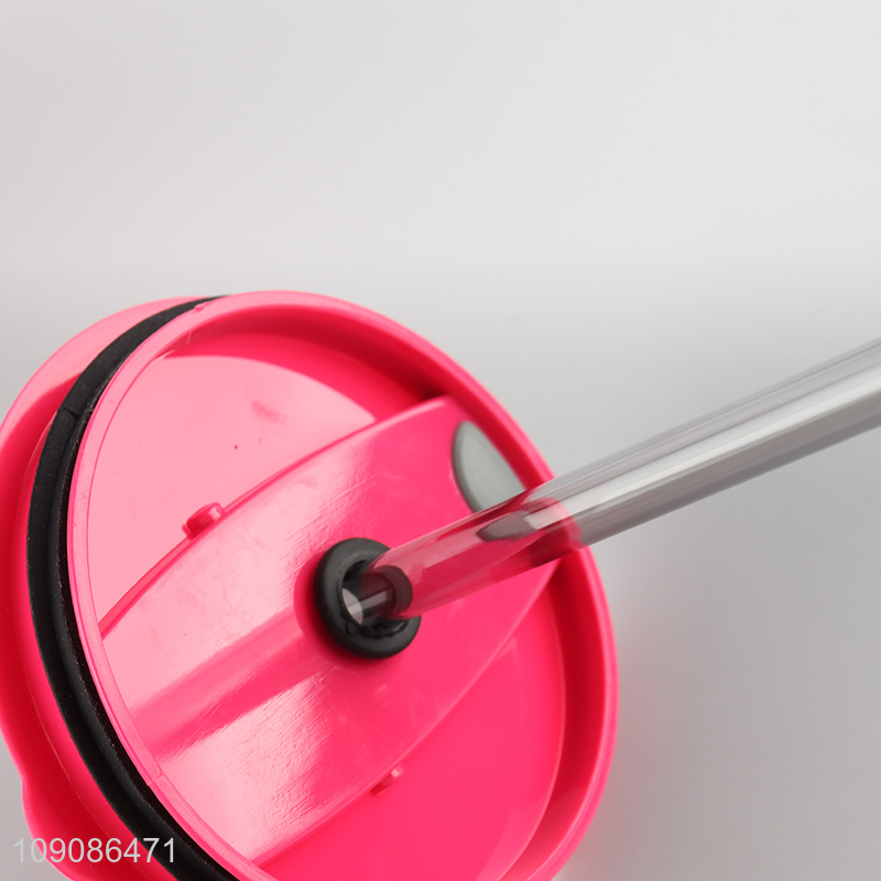 Good price 350ml unbreakable glass water cup drinking cup with straw