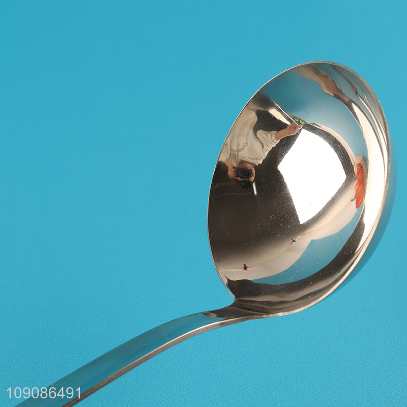 New arrival stainless steel kitchen utensil long handle soup ladle