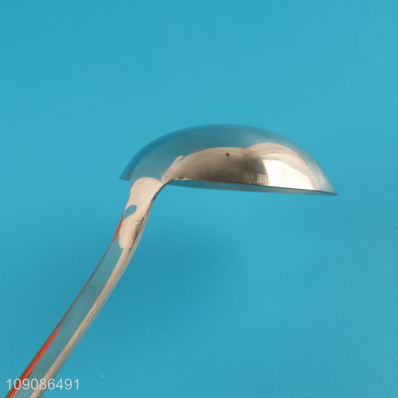New arrival stainless steel kitchen utensil long handle soup ladle