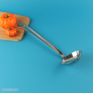 New arrival stainless steel kitchen utensil long handle soup ladle