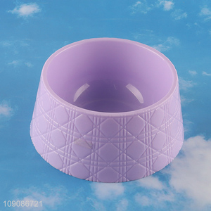 China factory purple plastic pet supplies pet bowl for sale