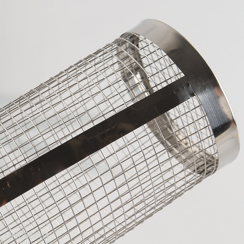 Wholesale From China Stainless Steel BBQ Rolling Grilling Basket