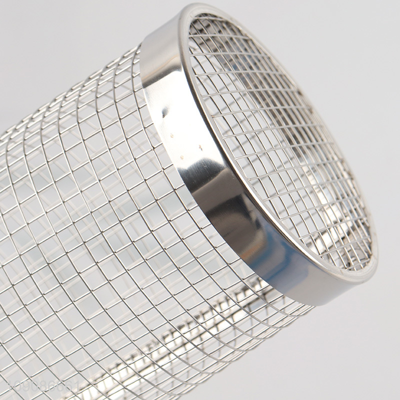 Wholesale From China Stainless Steel BBQ Rolling Grilling Basket