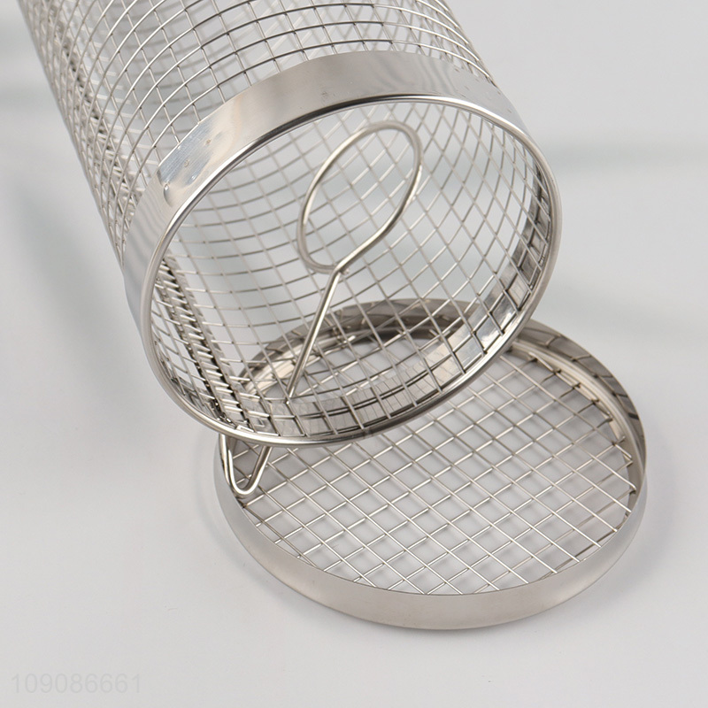 Wholesale From China Stainless Steel BBQ Rolling Grilling Basket