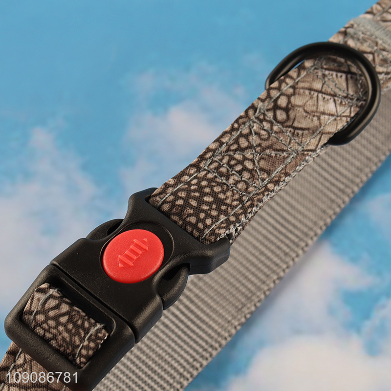 Factory price polyester comfortable pet dog adjustable pet collar