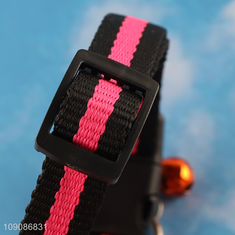 Hot items comfortable polyester outdoor adjustable pet collar