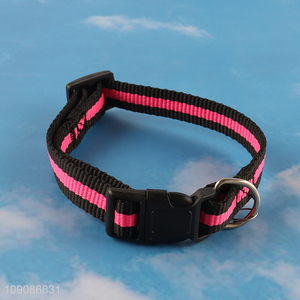 Hot items comfortable polyester outdoor adjustable pet collar